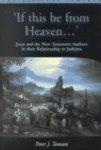 If This Be From Heaven: Jesus And The New Testament Authors In Their Relationship To Judaism