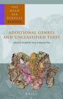 Additional Genres And Unclassified Texts