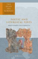 Poetic And Liturgical Texts