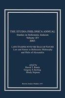 The Studia Philonica Annual XV, 2003