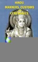 Hindu Manners, Customs, And Ceremonies