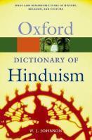 A Dictionary Of Hinduism